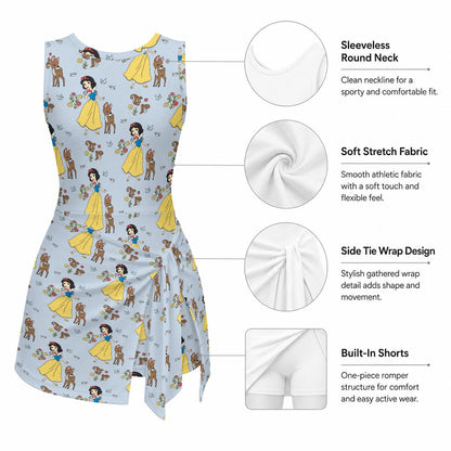 The Fairest One of All Girls Sports Romper
