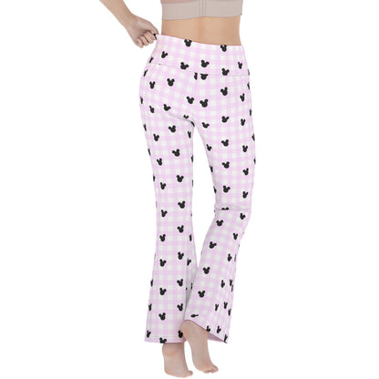 Bright Pink Women's Flare Yoga Pants