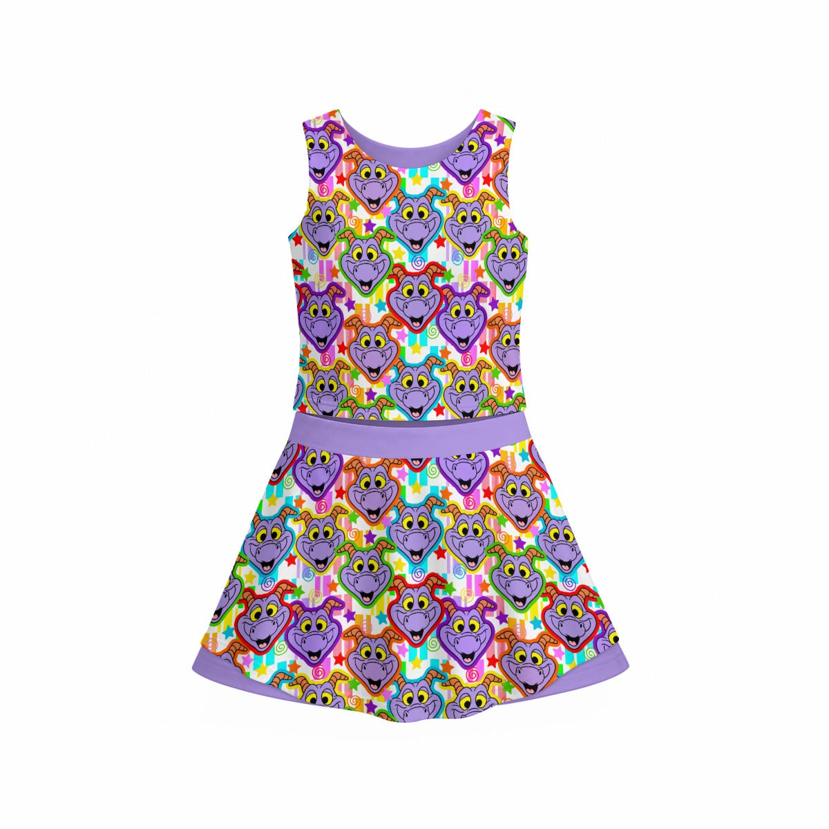 Colorful Figgy Women's Sports Tank & Skort Set