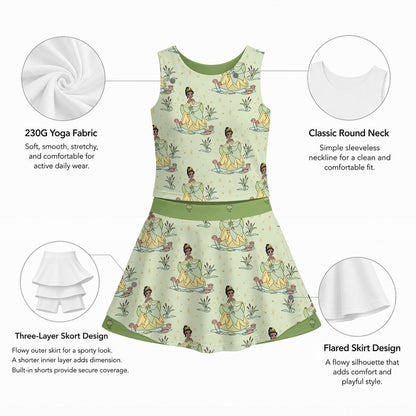 Tia Girl's Sports Tank & Skort Set