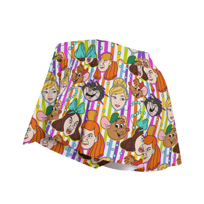 Striped Cindy Women's Sport Skorts With Pocket