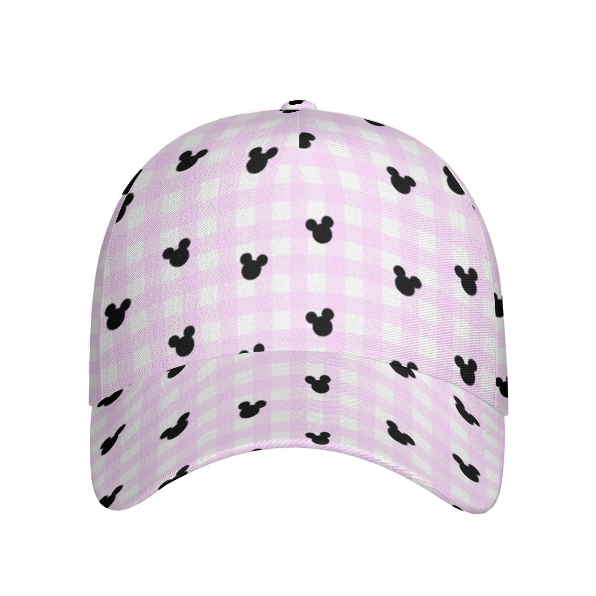 Bright Pink Gingham Cap
