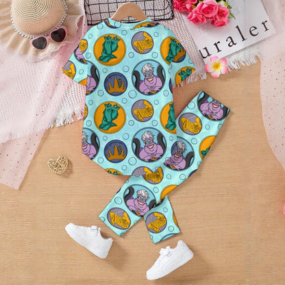 Sea Witch Kids' Casual Top and Pants Set