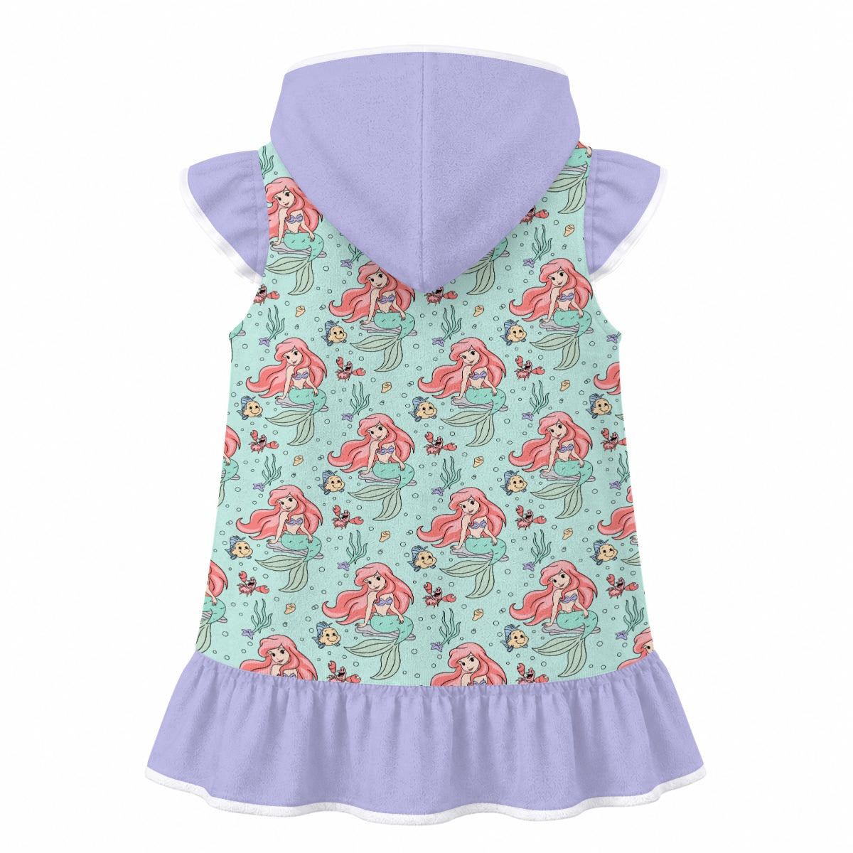 Ariel Girls' Hooded Beach Cover-Up