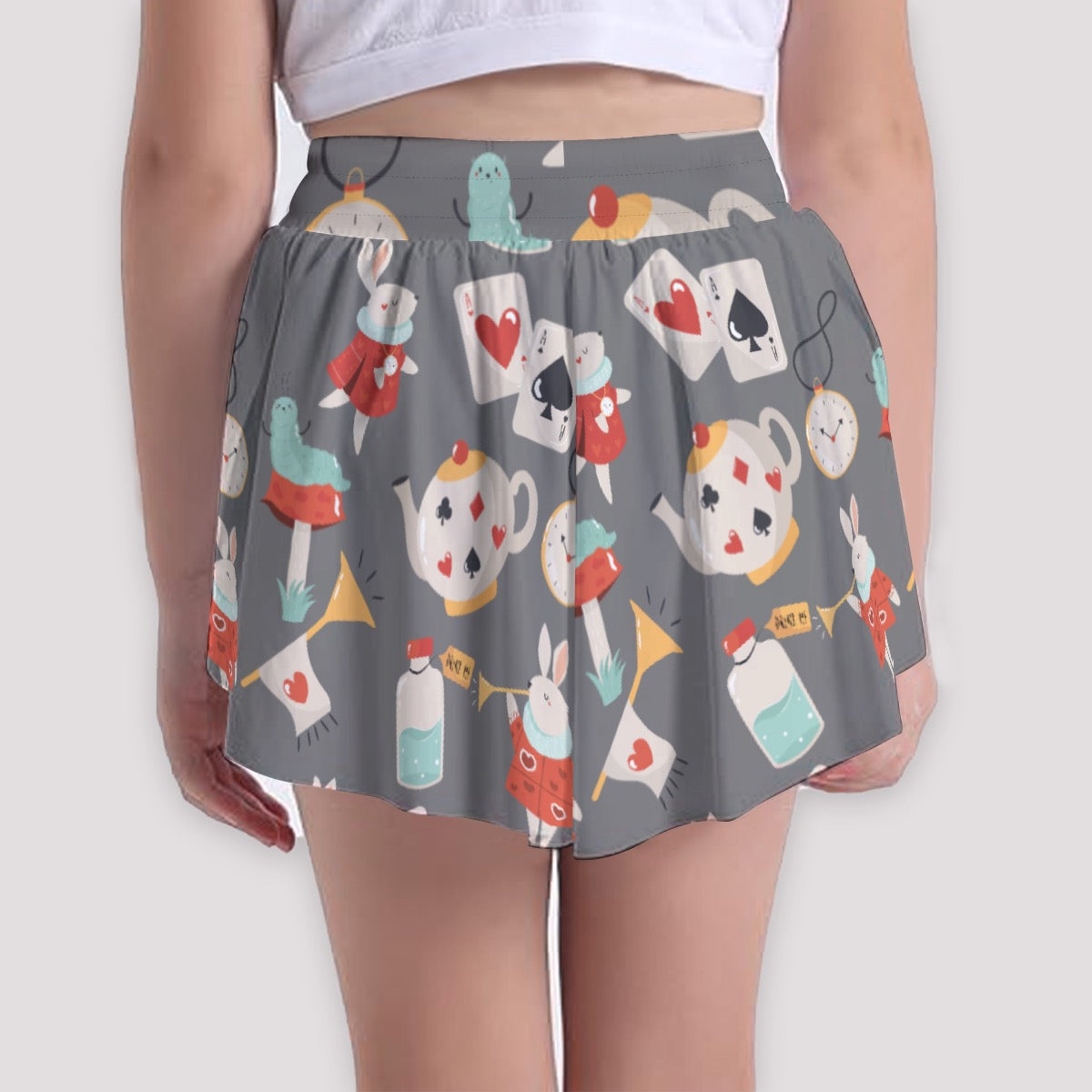 Alice Icons [gray] Girls' Sports Culottes