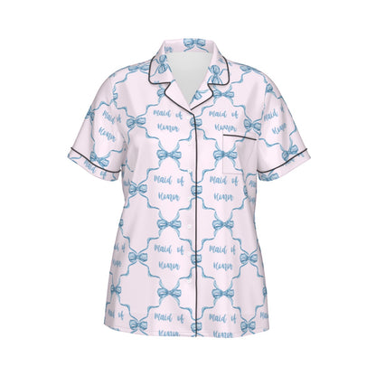 Maid of Honor Women's Pajama Set With Short Sleeve