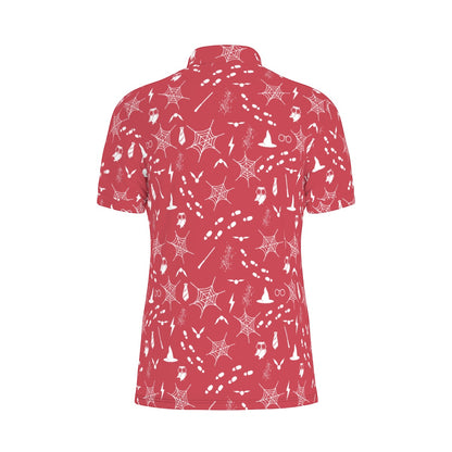Red Wizard Men's Stretch Collar Polo Shirt