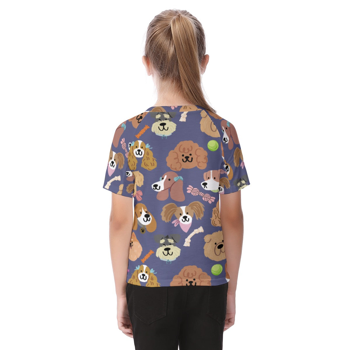 Playful Pups Kid's Raglan Sleeve T-shirt