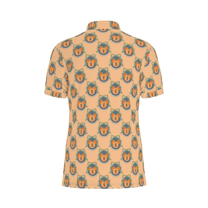 Pumpkin MM Trellis [orange] Men's Stretch Collar Polo Shirt