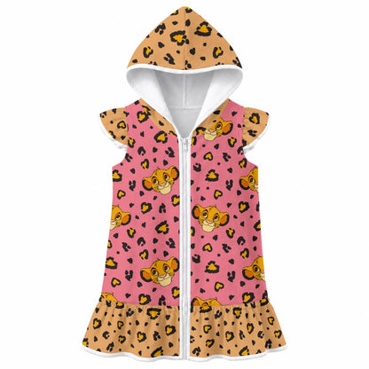 Roar Girls' Hooded Beach Cover-Up