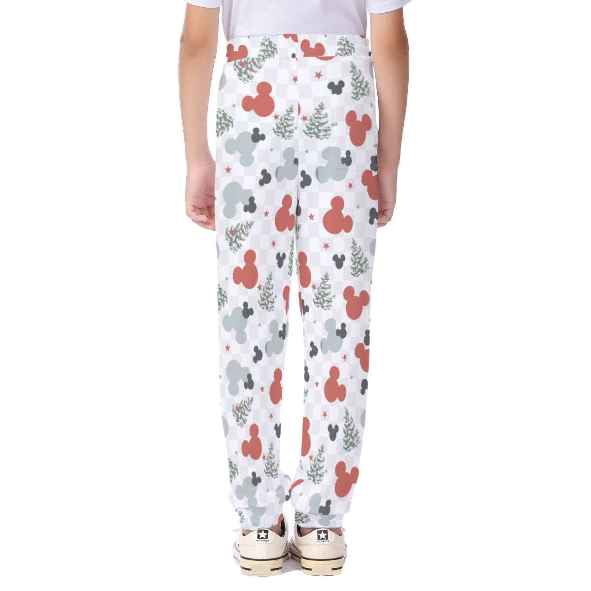 Merry Red and Gray MM Kid's Casual Pants