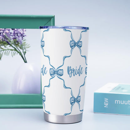 Bow Trellis Bride [white] Tumbler 20oz