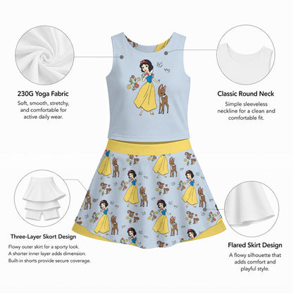 The Fairest One of All Girl's Sports Tank & Skort Set