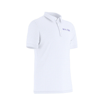 Blue Herringbone Roll Tide Men's Stretch Collar Polo Shirt