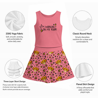 Roar Panel Women's Sports Tank & Skort Set