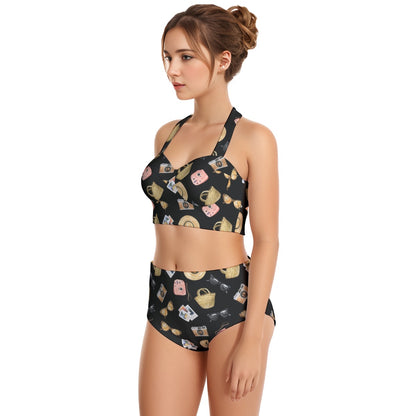 Vacay Women's Swimsuit Set With Halter