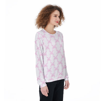 Pink Bow Women's Sweater