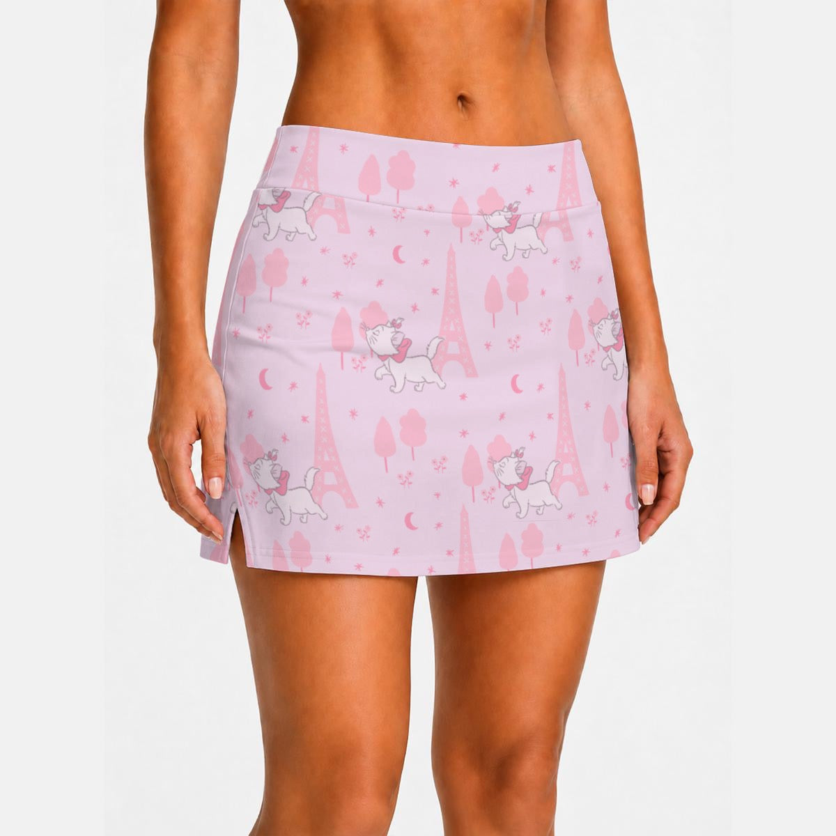 Marie in Paris Women's High-Stretch A-Line Skort