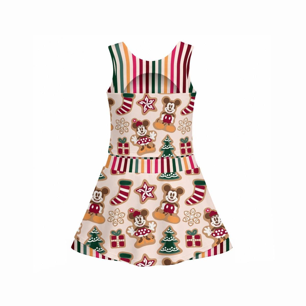 Christmas Cookies Girl's Sports Tank & Skort Set