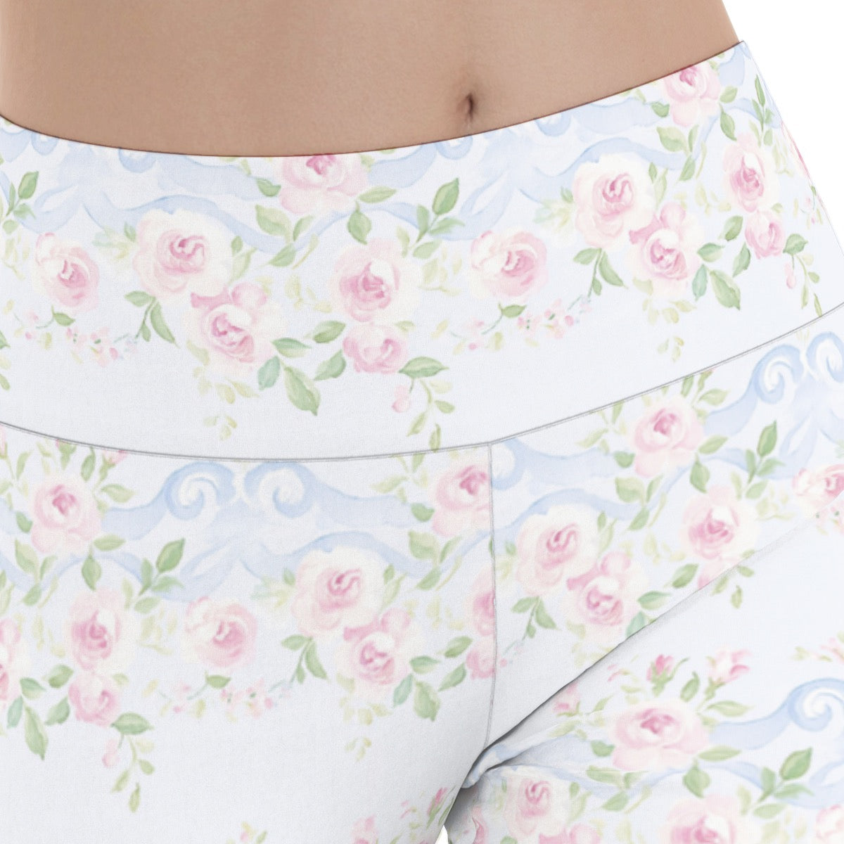 Grandmillenial Roses Women's Flare Yoga Pants