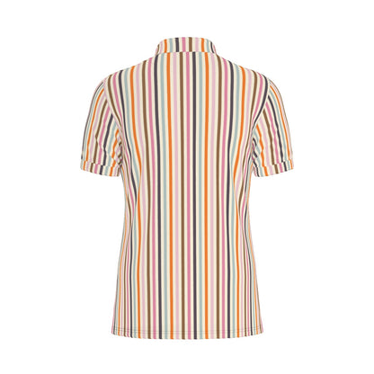 Friendly Ghosts Stripe [Slate] Men's Stretch Collar Polo Shirt