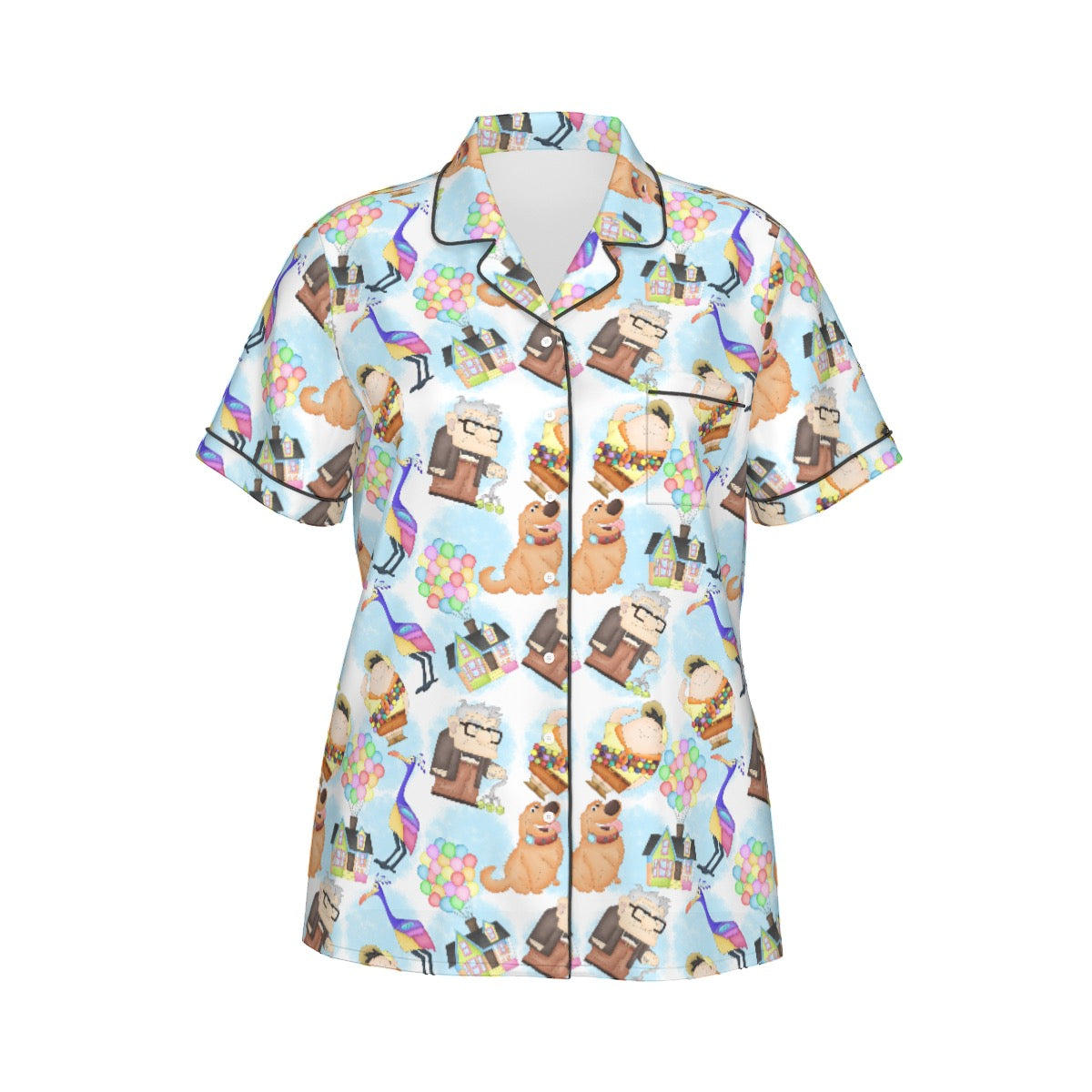 Up Women's Pajama Set With Short Sleeve
