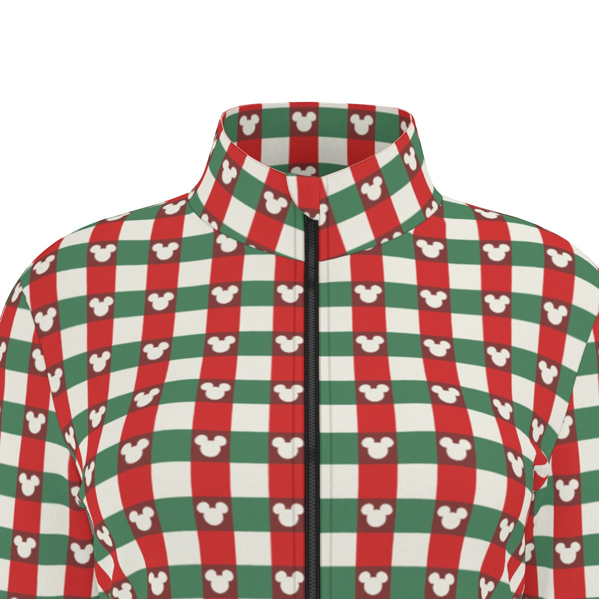 MM Christmas Plaid Women's Long Sleeve Thumbhole Jacket