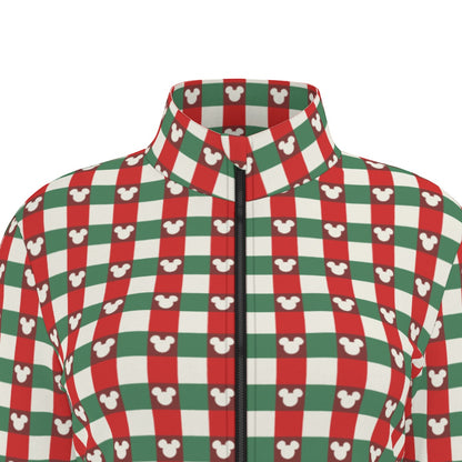 MM Christmas Plaid Women's Long Sleeve Thumbhole Jacket