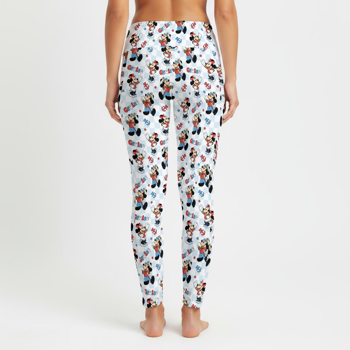 Checkered Cruising MM Women's High Waist Leggings With Side Pocket