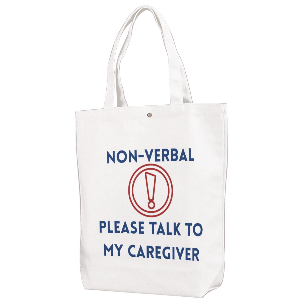 Non-Verbal Canvas Bag With Shoulder Strap