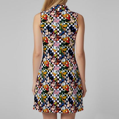 Checkered Friends Women’s Sports Dress Set