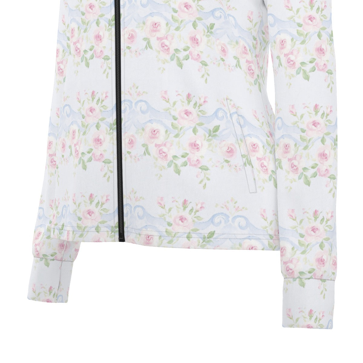 Grandmillenial Roses Women's Long Sleeve Thumbhole Jacket