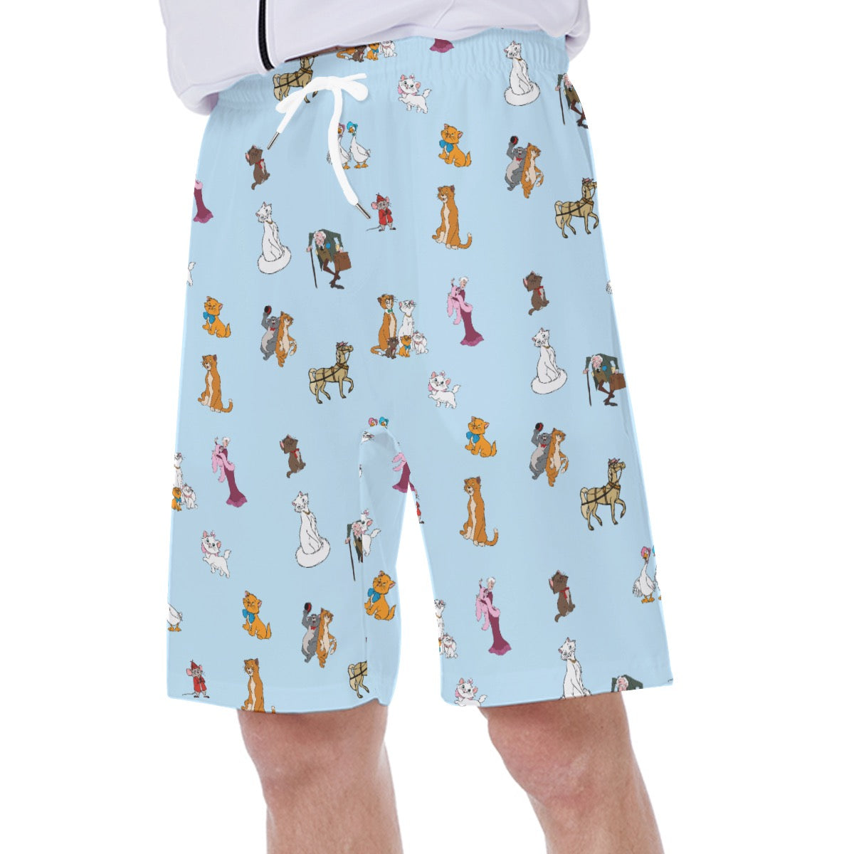 Cats Men's Beach Shorts With Side Pocket