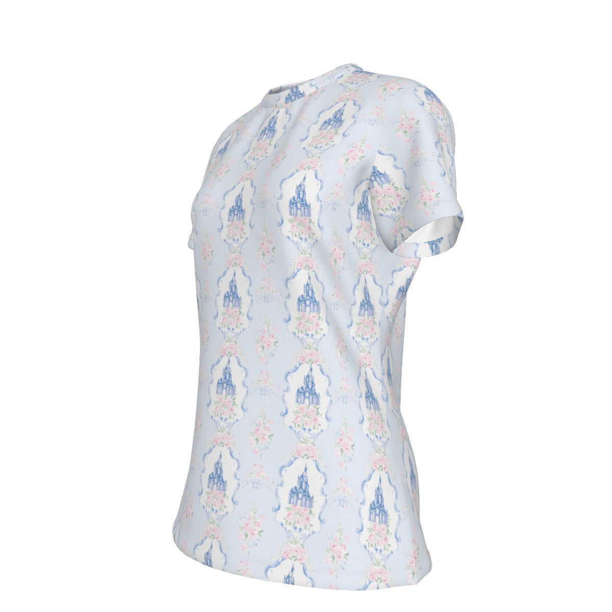 Grandmillenial Castle Women's Round T-Shirt|210GSM