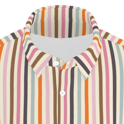 Friendly Ghosts Stripe [Slate] Men's Stretch Collar Polo Shirt
