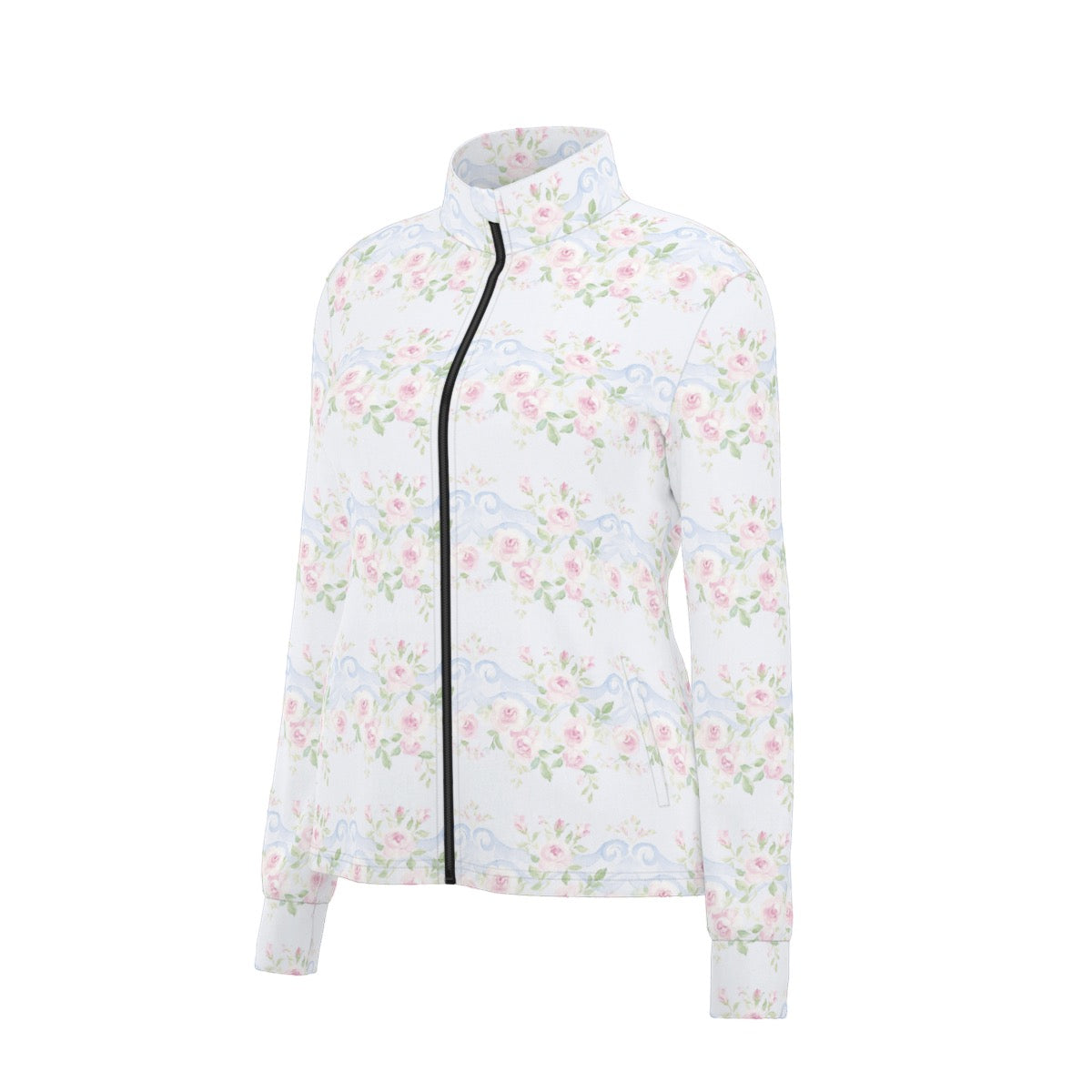Grandmillenial Roses Women's Long Sleeve Thumbhole Jacket