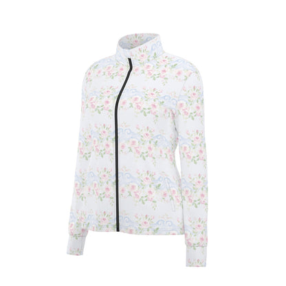 Grandmillenial Roses Women's Long Sleeve Thumbhole Jacket