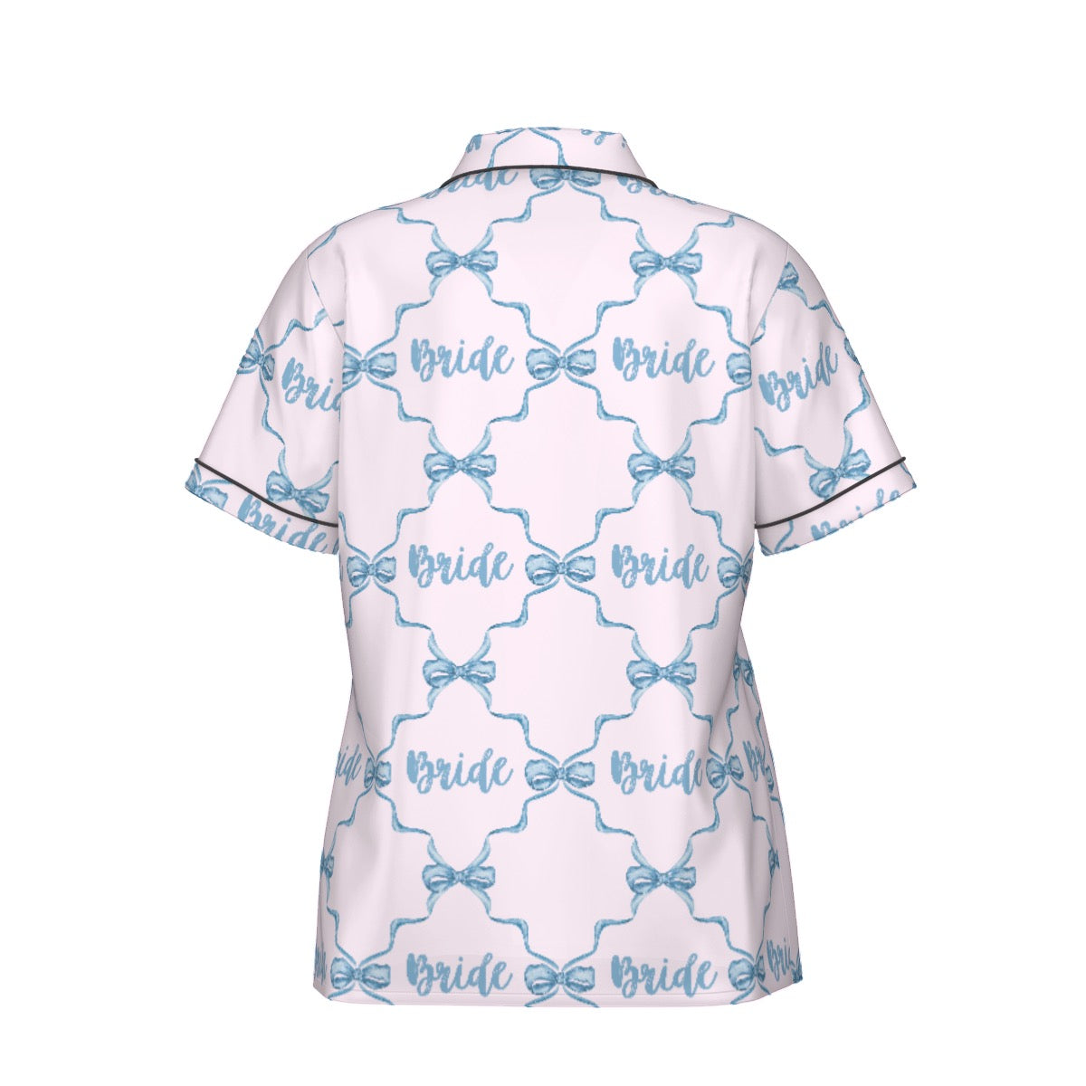 Bride [pink] Women's Pajama Set With Short Sleeve