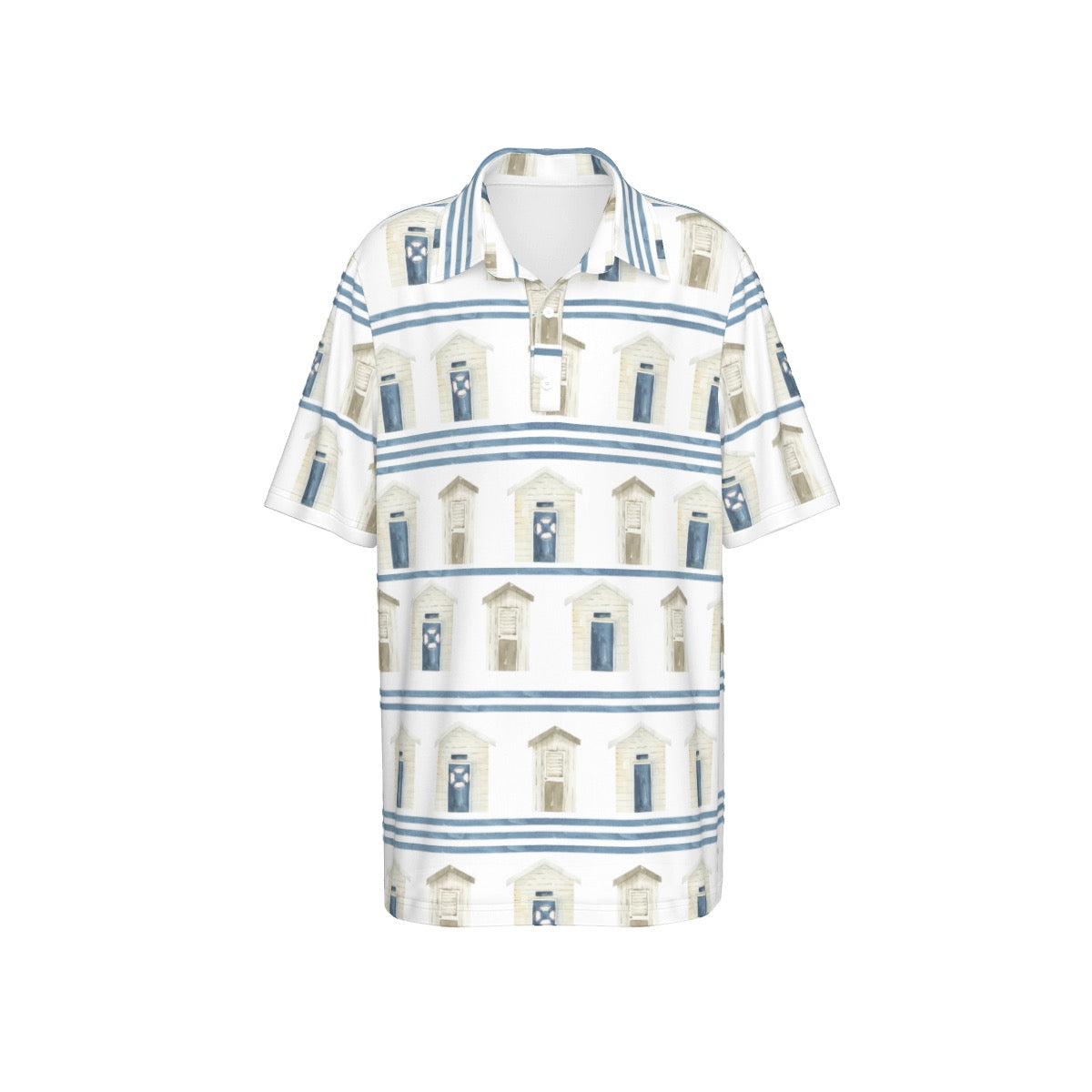 Striped Beach Houses Boy’s Polo Collar Jersey |210GSM