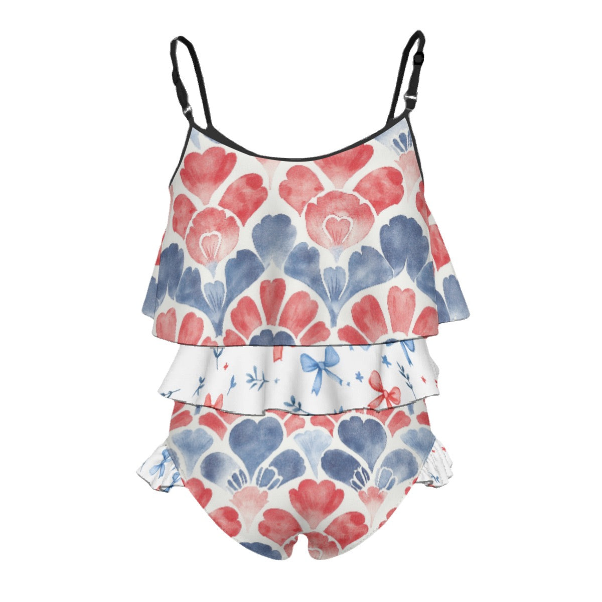 Patriotic Watercolor Kid's Swimsuit