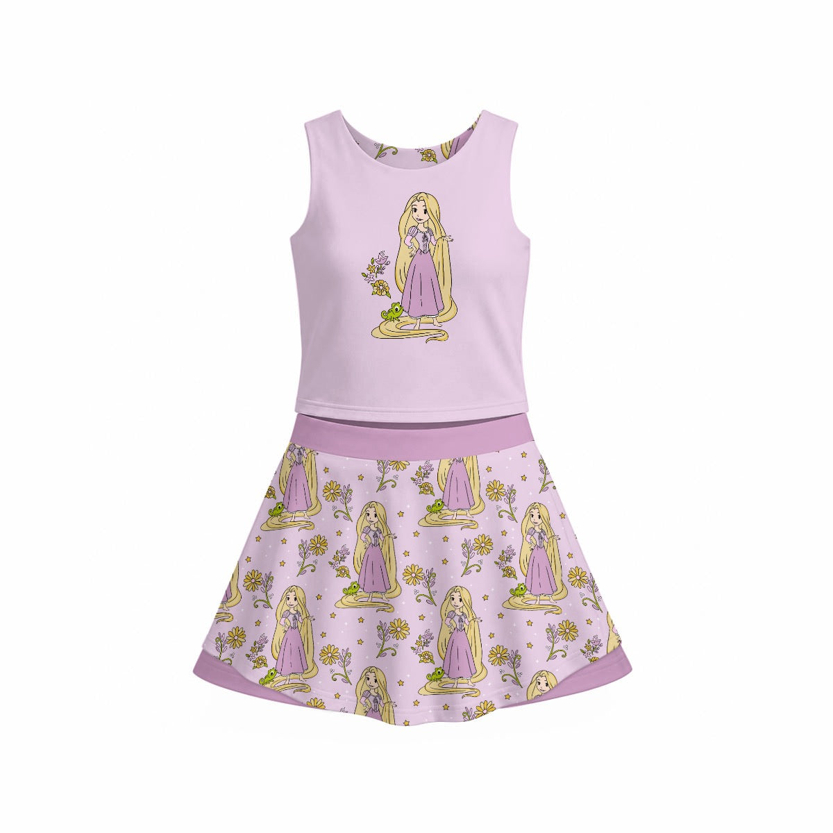 The Tower Princess Girl's Sports Tank & Skort Set