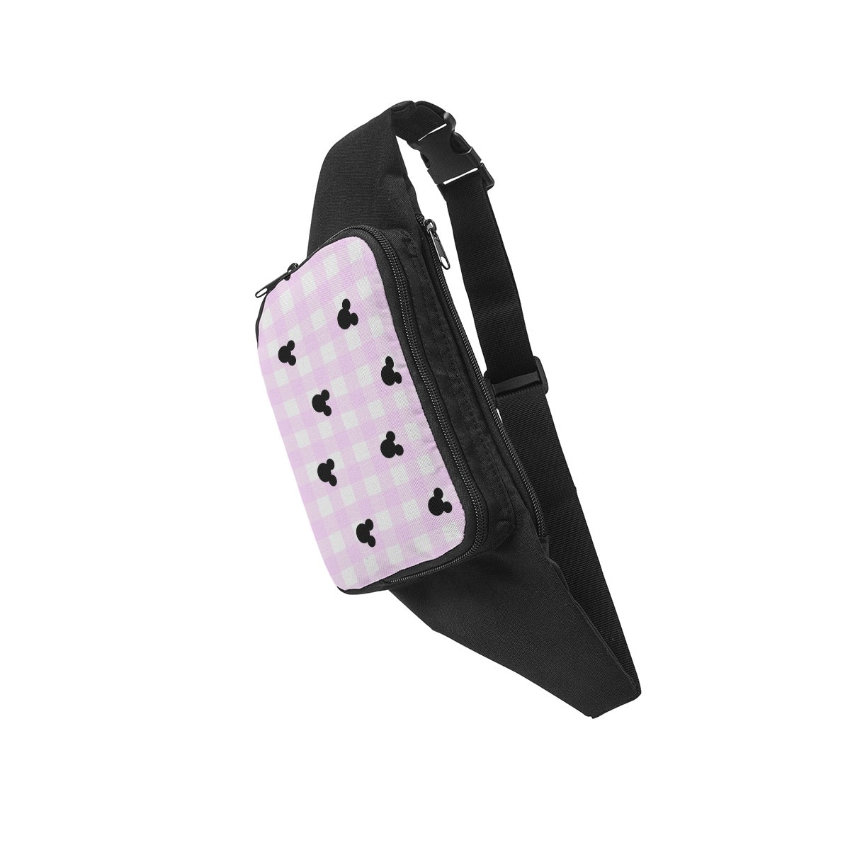 Bright Pink Gingham Waist Pack