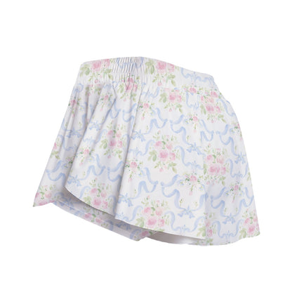 Grandmillenial Ribbon Women's Sport Skorts With Pocket