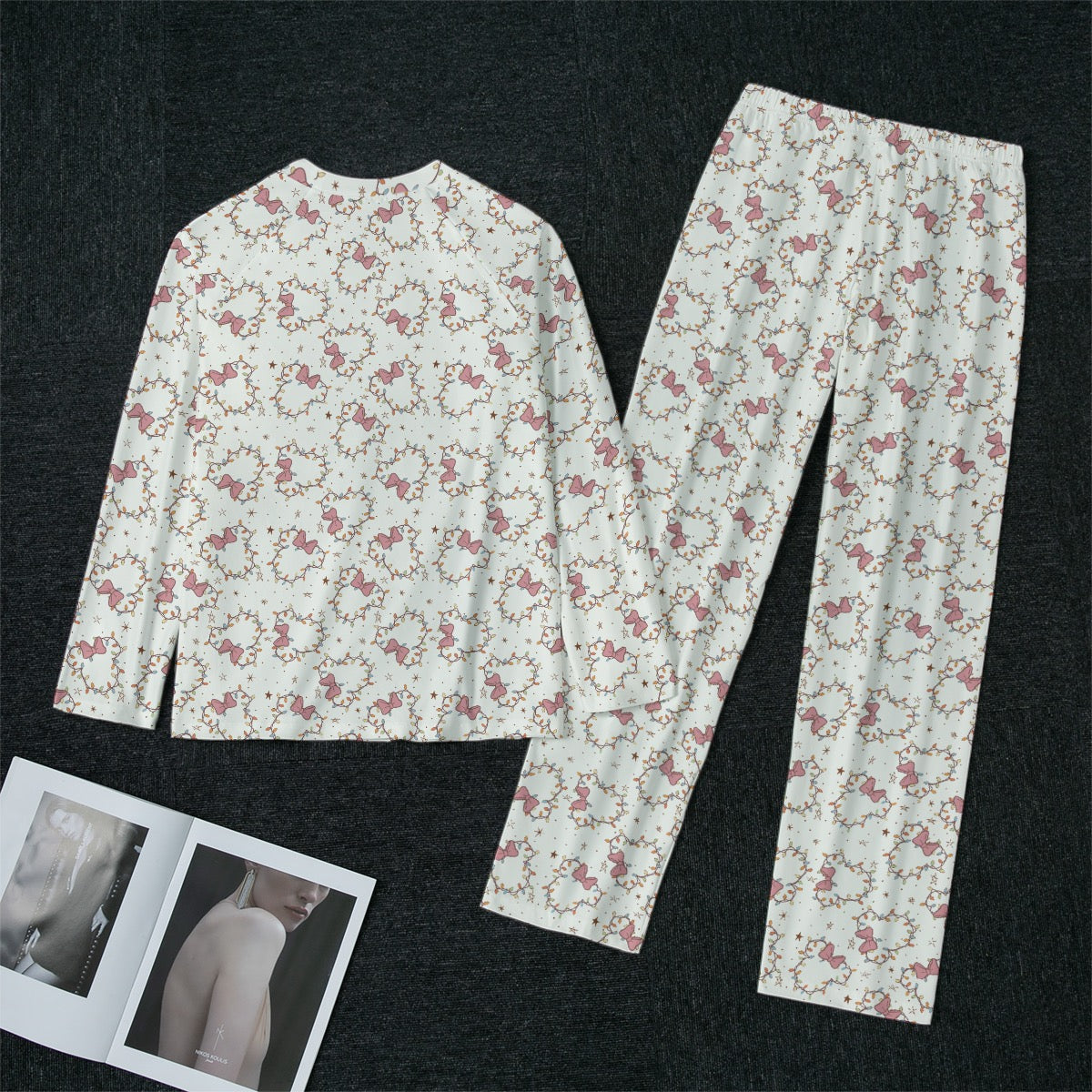 Minnie Lights Women's Raglan Sleeve Pajama Set