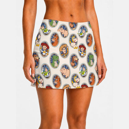 Toy Cameos Women's High-Stretch A-Line Skort
