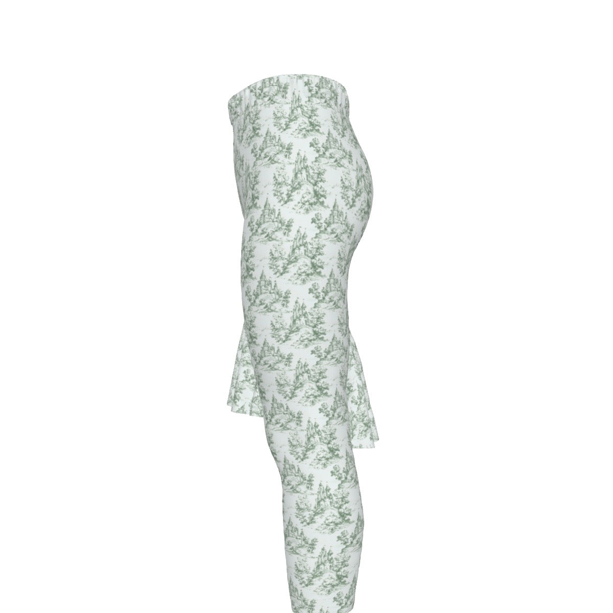 Green Castle Toile Girls LS Pants Set