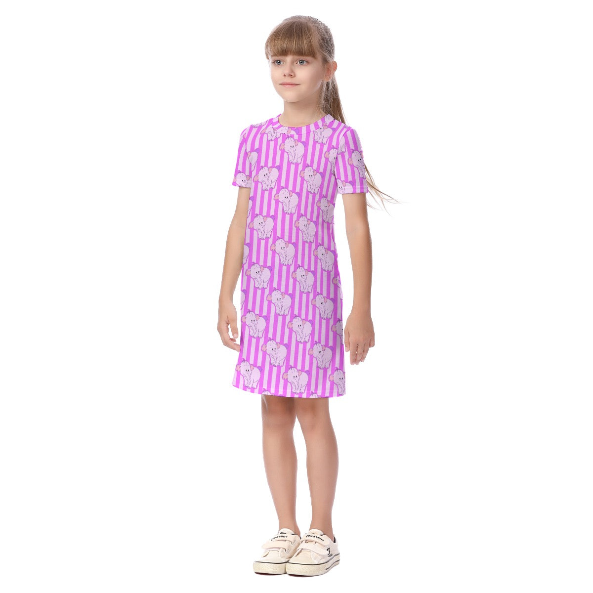 Striped Lumpy Kid's Short Sleeve Dress