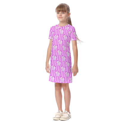 Striped Lumpy Kid's Short Sleeve Dress