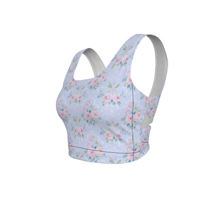 Rose Women's Back Cross Sports Bra