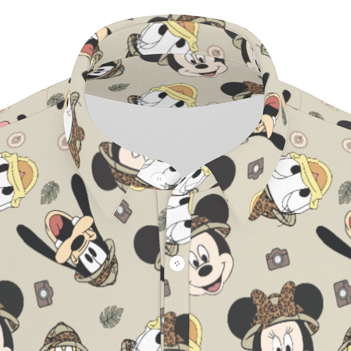 Safari Faces Men's Stretch Collar Polo Shirt